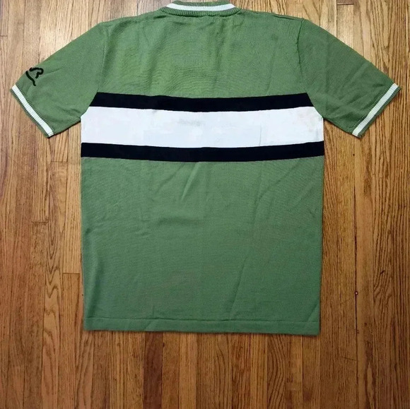 Earth Wind And Rider Mens Merino Wool Cycling 1/4 Zip Sweater Size XL NEW Green - Picture 7 of 7